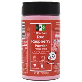 NPG Freeze Dried Red Raspberry Juice Powder 7 Oz, Seedless Fine Superfood Powder for Flavoring, Coloring, Baking, Smoothies, Purees, and Acai Bowls, All Natural