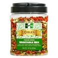 thumbnail image 1 of NPG Freeze-Dried Vegetable Mix 16 oz (1 LB), Dehydrated Veggies for Soup, Ramen, Stir Fry & Cooking, Carrots, Onions, Tomatoes, Potatoes, Bell Peppers, Celery, Peas, Cabbage & Parsley, 1 of 7