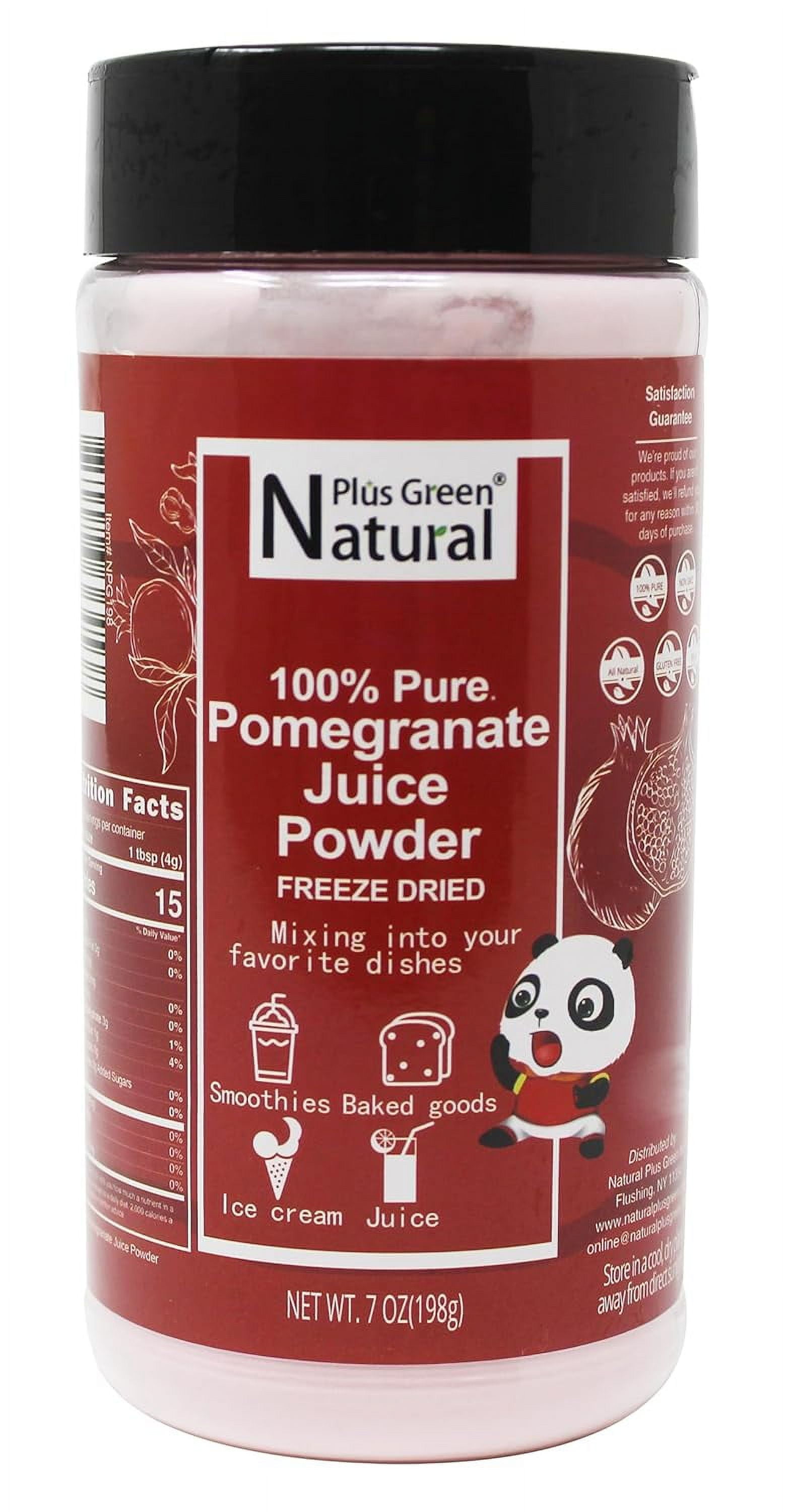 NPG Pomegranate Juice Powder 7oz, Freeze Dried Pomegranate Juice, for Smoothies & Beverages