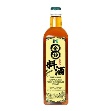 NPG Premium Shaoxing Cooking Wine 33.81 Fl Oz (1000ml), Shaoxing Rice Wine Chinese Cooking Wine, Red Cooking Wine the Most Common Used for Homemade Asian Cooking
