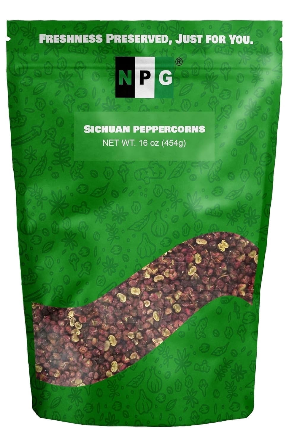 NPG Premium Szechuan Red Peppercorns Sichuan Whole Peppercorns 16 oz, A Mouth-numbing Spice, Red Sichuan Peppers for Kung Pao Chicken, Mapo Tofu, and Chinese Cuisine
