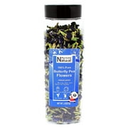 NPG Pure Dried Blue Butterfly Pea Flower Tea 2 Ounces , Whole Butterfly Pea Flowers Tea Caffeine Free Gluten Free Vegan, All Natural Non GMO Blue Food Coloring Rich in Antioxidants