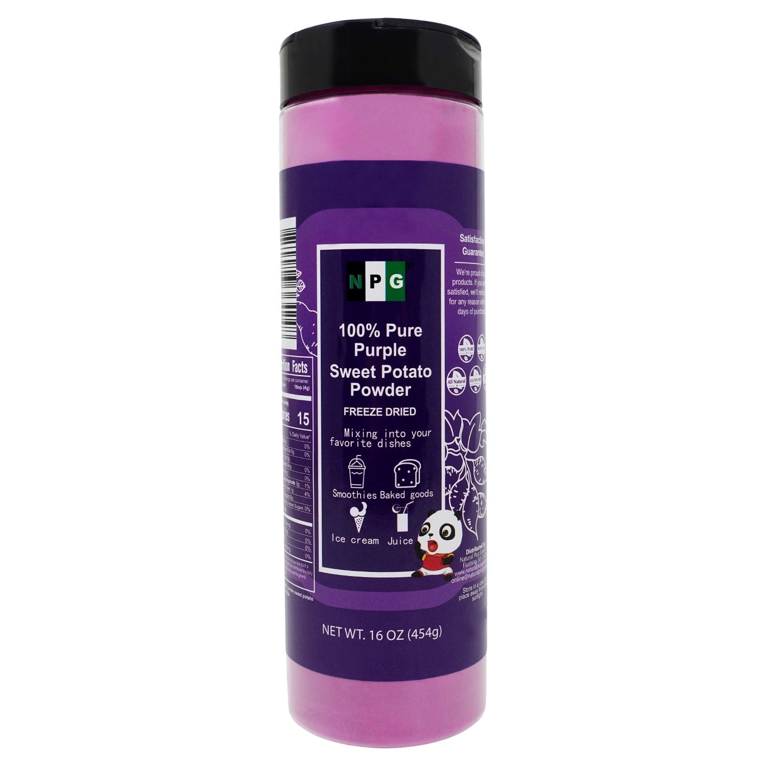 NPG Purple Sweet Potato Powder 16 Oz, Purple Yam Ube Powder, Purple Dry Food Coloring Powder for Baking