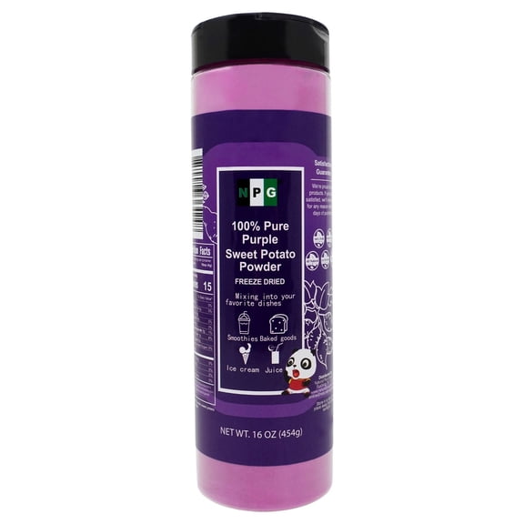 NPG Purple Sweet Potato Powder 16 Oz, Purple Yam Ube Powder, Purple Dry Food Coloring Powder for Baking