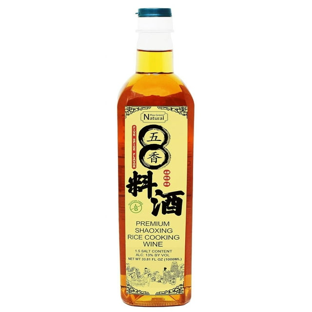 NPG Shaoxing Cooking Wine 33.81 Fl Oz (1000ml), Five Spice Flavor, Shaoxing Rice Wine Chinese