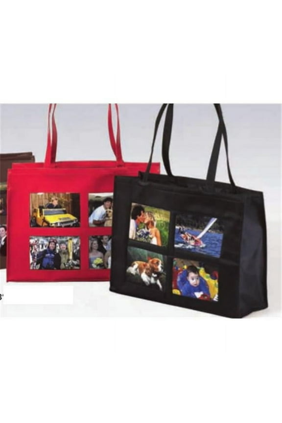 NPH4PBL 4-Pocket Photo Tote - Black Pack of 2