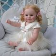 NPK 50CM Reborn Baby Full Body Silicone Maddie Girl Doll Toddler