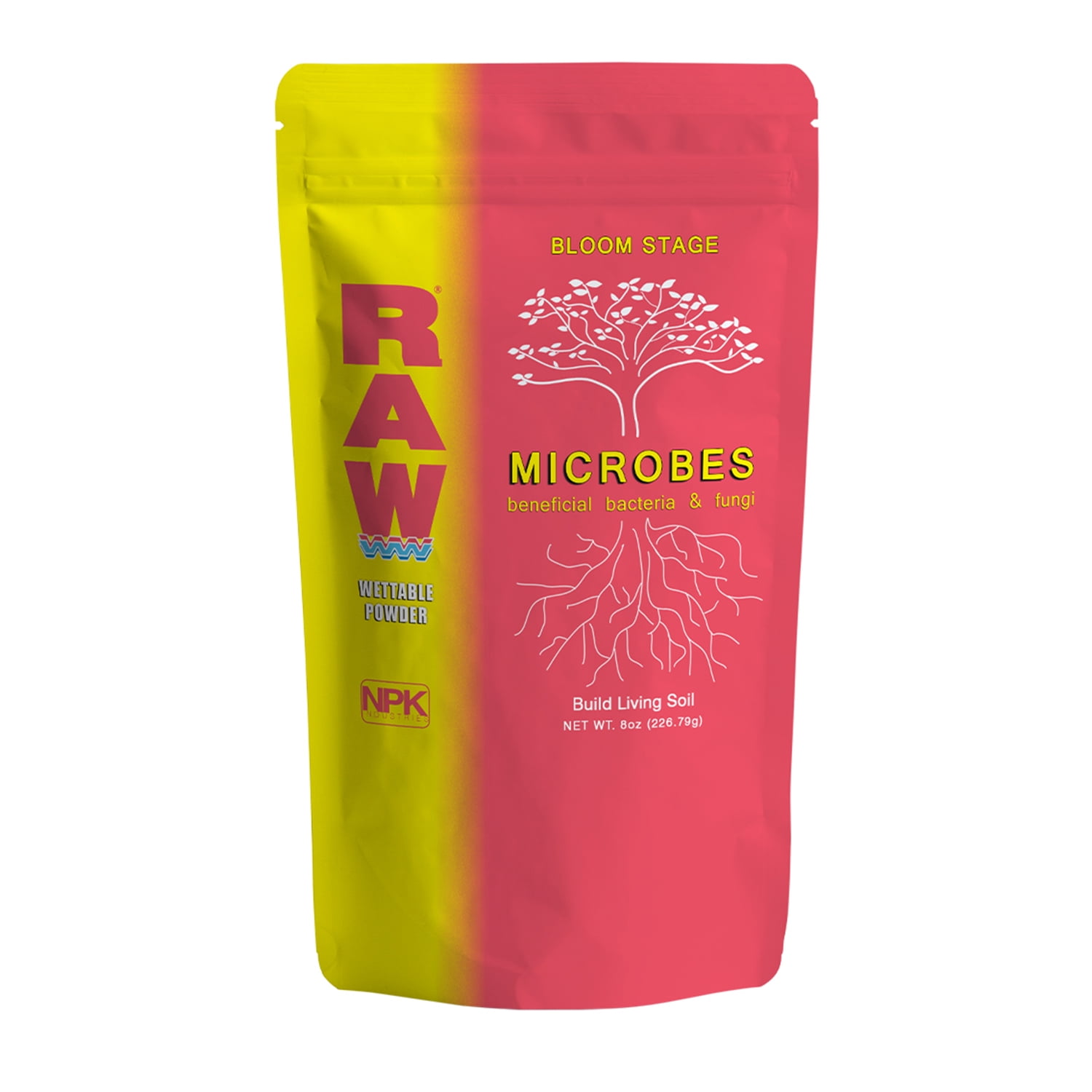 NPK Industries RAW Microbes Bloom Stage Powder Bacteria & Fungi, 8 Ounces