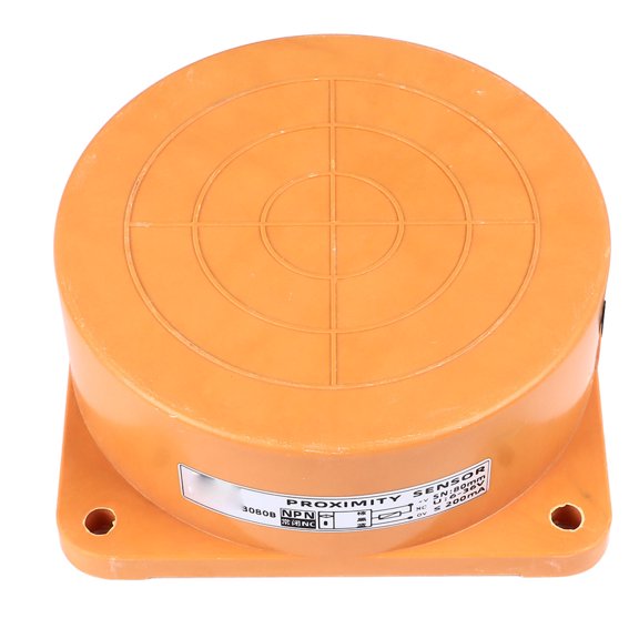 NPN Inductive Proximity Switch 80mm Detection Range 3-Wire NC Approach Sensor 6-36V DC 200mA Low Level Output for Industrial Control (6.69 inches / 17 cm) Non Embedded
