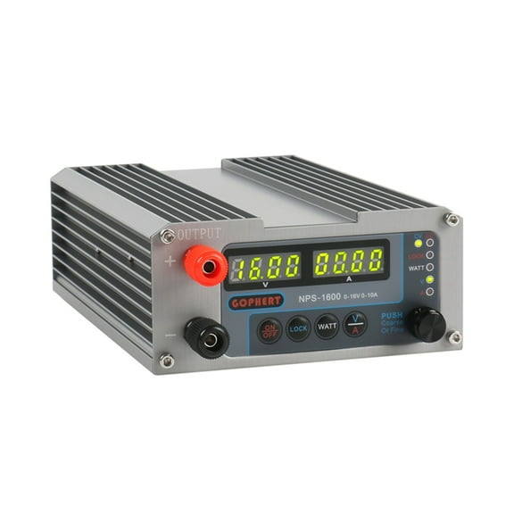 NPS-1600 Lab Adjustable Digital Mini DC Power Supply Aeromodelling DIY Switch Power Supply WATT With Lock Function 16V 10V ,Test accurately