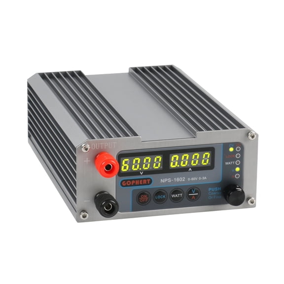 NPS-1602 Lab Adjustable Digital Mini DC Power Supply Aeromodelling DIY Switch Power Supply WATT With Lock Function 60V 3A