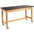 thumbnail image 1 of NPS 24x60" Modern Wood Science Lab Table with Chemical Resistant Top in Black, 1 of 1
