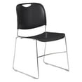 thumbnail image 1 of NPS® 8500 Series Ultra-Compact Plastic Stack Chair With Metal Rod Frame, Black, 1 of 5