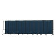 thumbnail image 1 of NPS Room Divider 6' Height 11 Sections Blue Panel Black Frame, 1 of 3