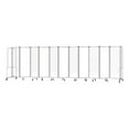 thumbnail image 1 of NPS Room Divider 6' Height 11 Sections Clear Acrylic Panels Grey Frame, 1 of 3