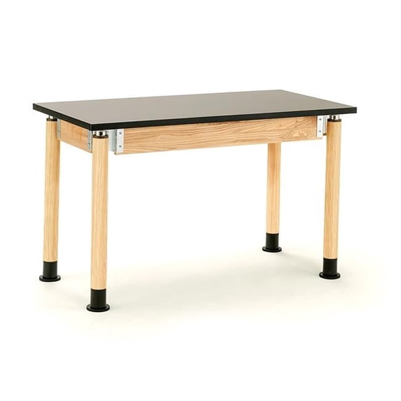 NPS Signature Series 30x60" Science Lab Table with Chem-Res Top in Oak