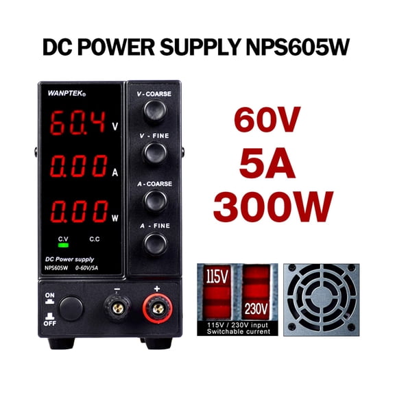 NPS605W Laboratory Switching Dc Power Supply Adjustable 60V 5A Variable Regulated Bench Power Supply Ac 220 110 DIY ,Test accurately