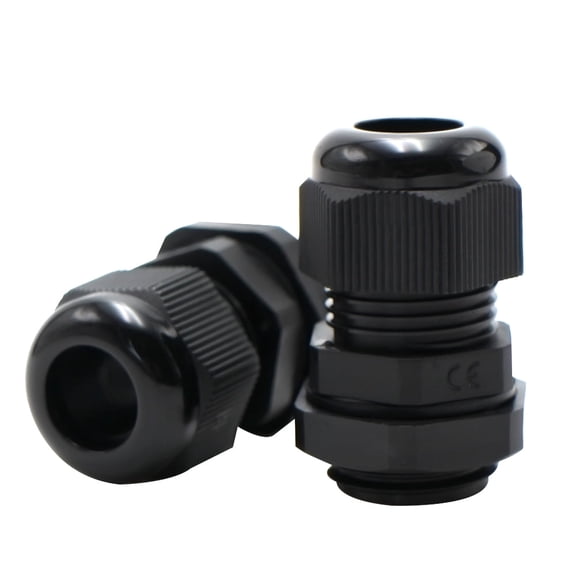 NPT 1/2''(20PCS):MAKERELE 1/2'' NPT Nylon Cable Strain Relief Connector, Waterproof IP68 6-12mm Cable Diameter with Gaskets(1/2 NPT, 20pcs)