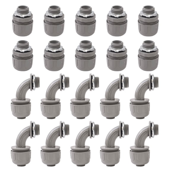 NPT Waterproof Connector PVC Electrical Conduit Flexible Fittings Straight&Elbow