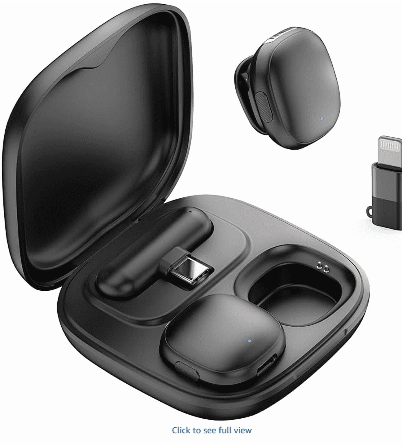 NPTCL Wireless Microphone for iPhone 17 16 15 - Ai Noise Cancelling Mini Microphone USB C for Android Phone, Lavalier Mic with 35H Charging Case for Video Recording Vlogging YouTube Tiktok