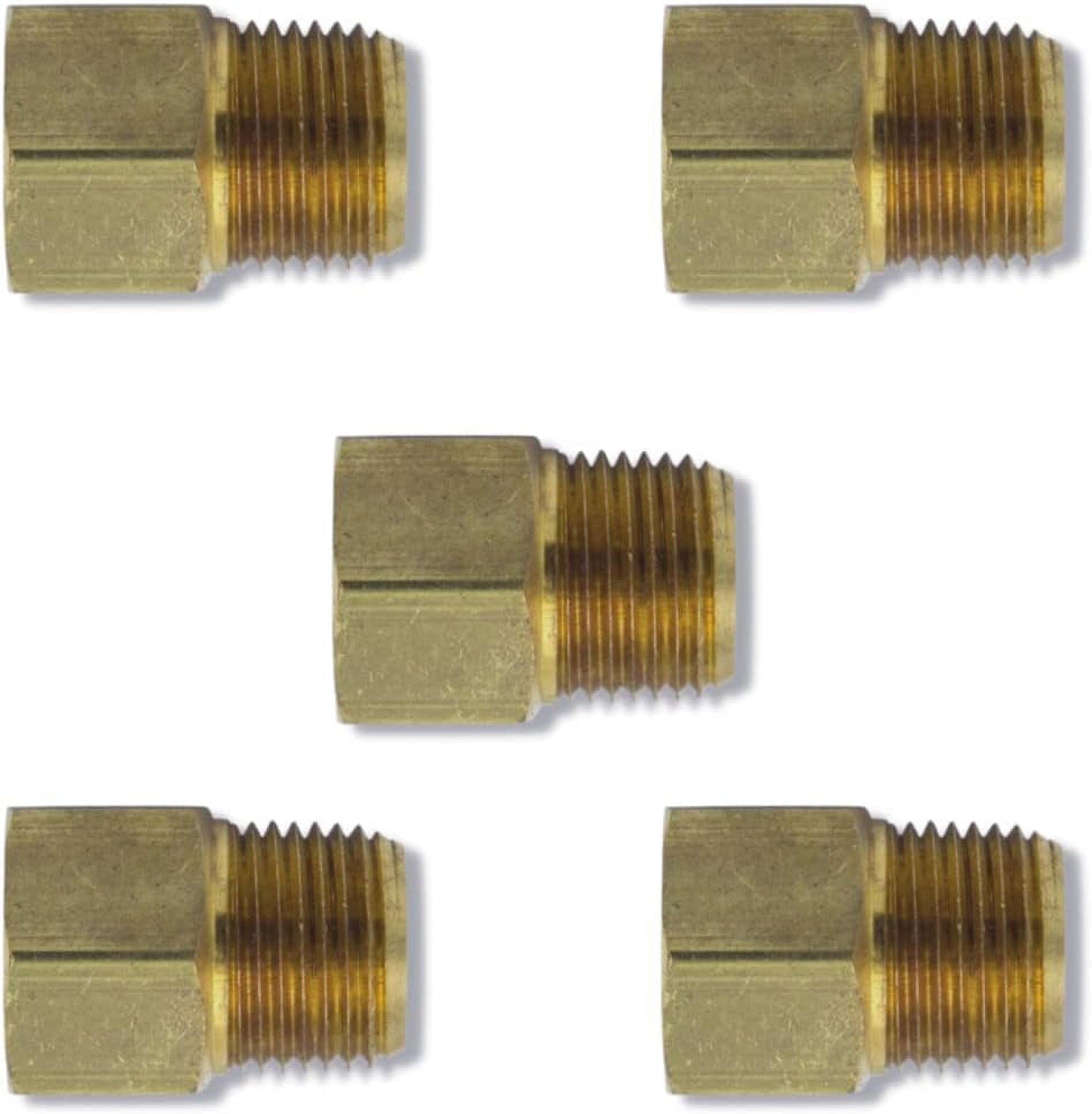 NPTF Female X NPTF Male Pipe Thread Extender/Enlarger Brass Fitting (5