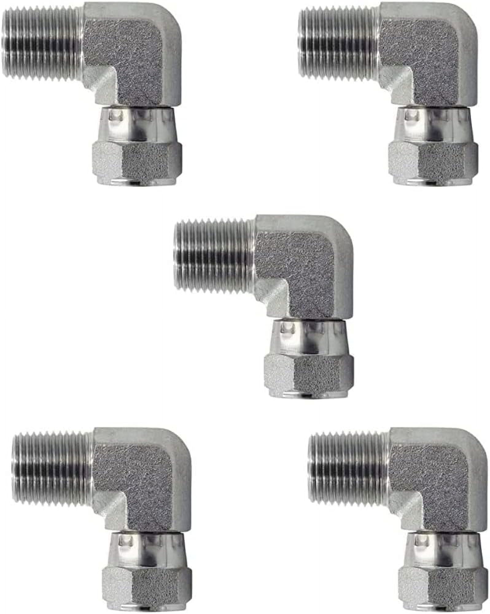 TITAN FITTINGS | 1404 04 06 PK05 | 1/4 NPT Male Pipe x 3/8