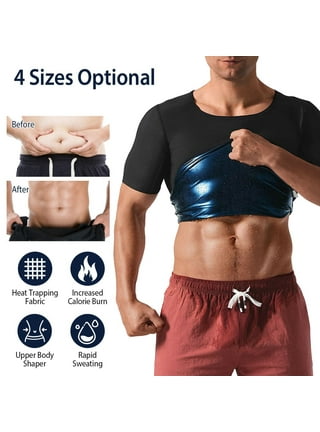 Sauna Sweat Shirt for Men Short Sleeve Body Shaper Gym Exercise Fitness  Solid Top Shapewear Sauna Sweat T-Shirt Waist Slimming - AliExpress