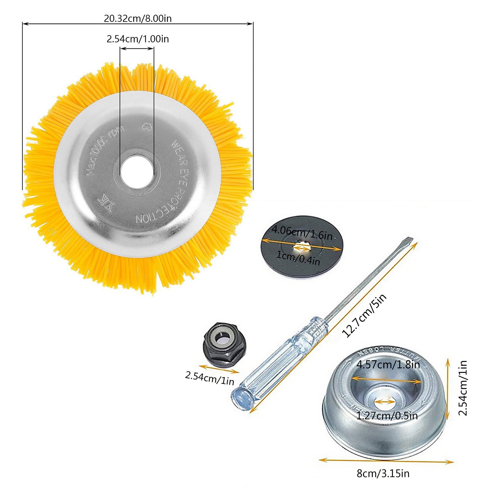 NQWZTIU Trim Removal Tool Kit 8 Mower General Purpose Nylon Silk Mower