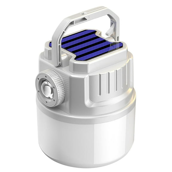 NQyIOS LED Camping Lantern Rechargeable, Solar Camping Lantern with USB Cable, 6 Light Modes Included with Two Light Source Modes for Hurricane, Power Outages C