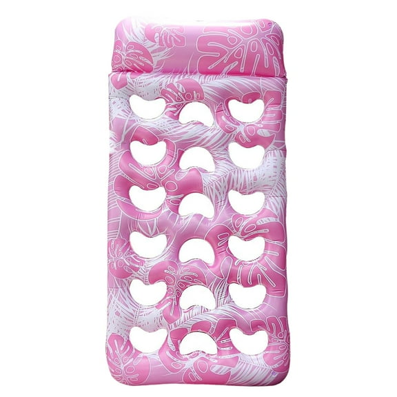 NQyIOS Oversized Inflatable Pool Raft and Floats for Adults with Headrest for Swimming Pool Loungers for Lake, Beach, and Pool Party Floats B