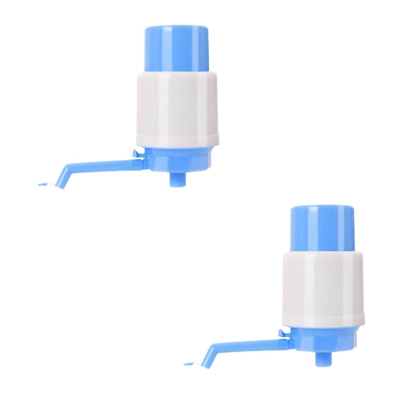 NQyIOS Water Bottle Pump, Drinking Water Hand Press Pump, Portable Manual Water Pump Fountain, Hand Pressure Water Jug Dispenser, Water Bottle Dispenser Fit for Home Office, 2 Pcs
