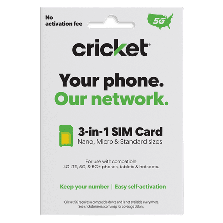 Cricket Wireless - Sim Card - Multi