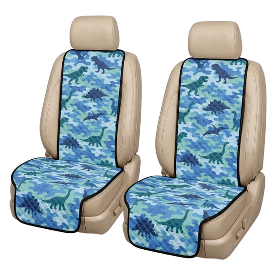 NRBEAWD Camouflage Dinosaur Car Seat Covers for Sedan, Quilted Design ...