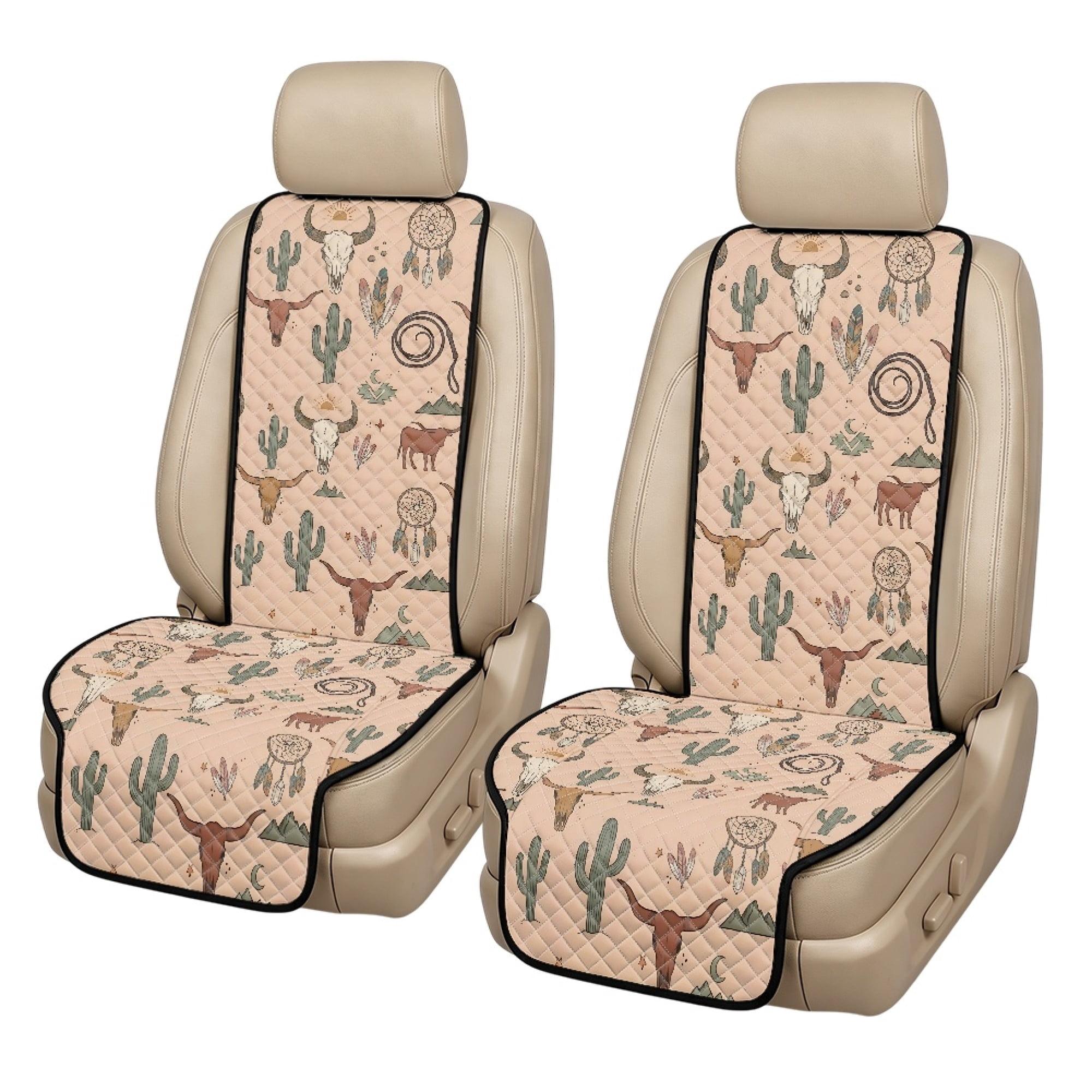 NRBEAWD Car Seat Covers Western Desert Print 2 Piece Car Front Seat ...