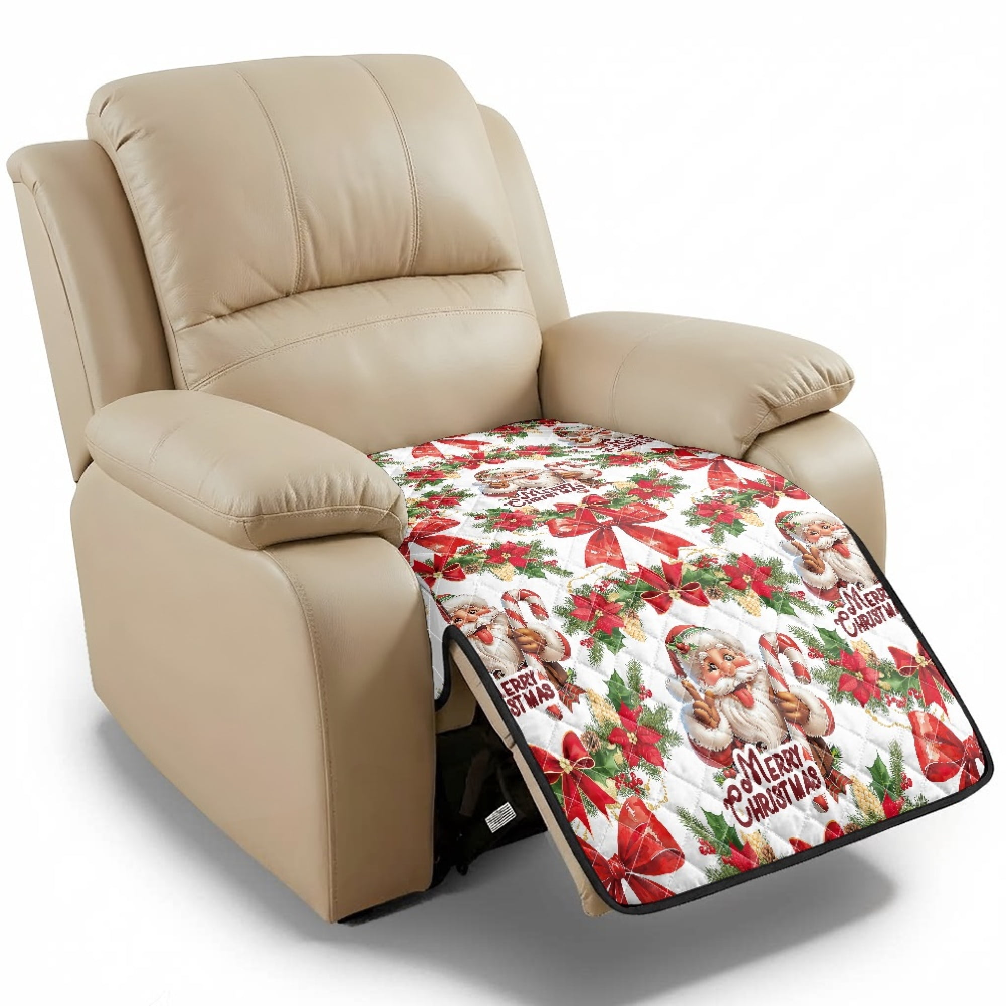NRBEAWD Christmas Santa Claus Art Theme Anti-Scratch Recliner Cushion ...