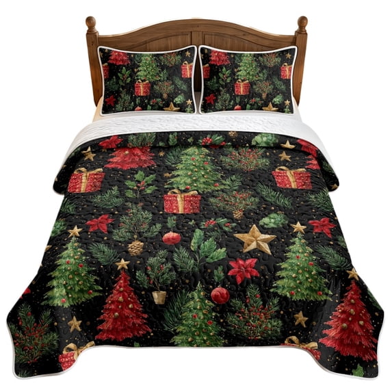 NRBEAWD Christmas Tree Gift Decoration Fade Resistant Bedding Sets with ...