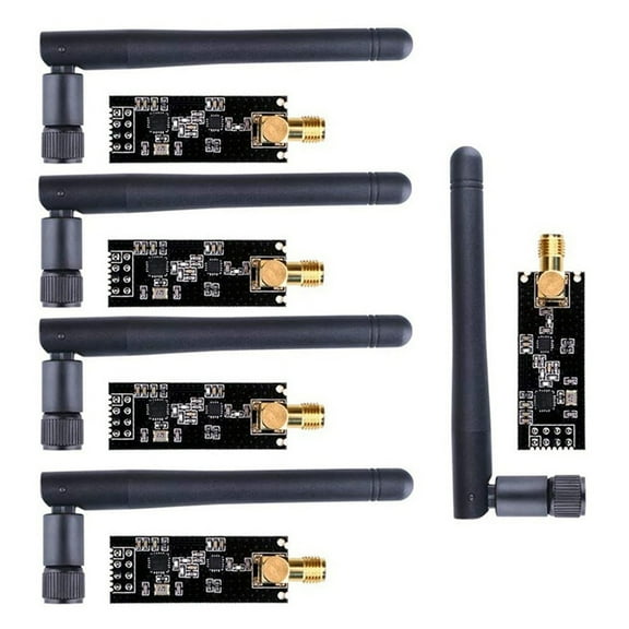 NRF24L01+PA+LNA Wireless Transceiver Transceiver Module 1100-Meter Long-Distance with Antenna 5Set