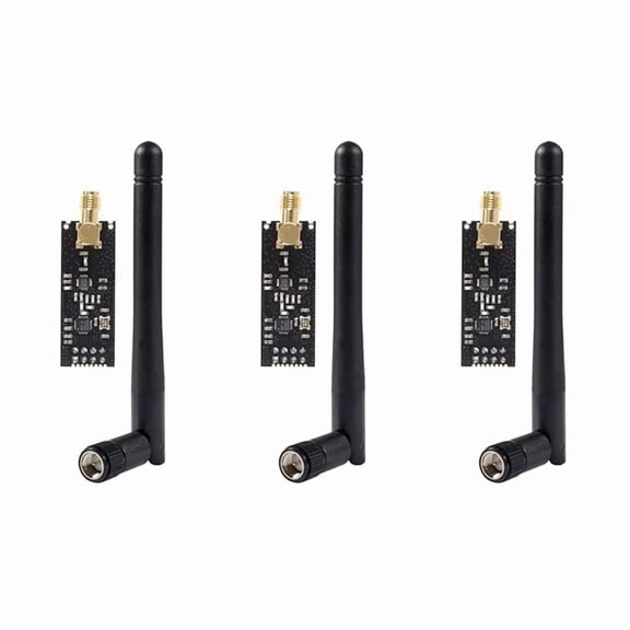 NRF24L01+PA+ Wireless Transceiver  Transceiver Module 1100-Meter Long-Distance with Antenna 3Set