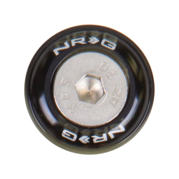 NRG Fender Washer Kit w/Rivets For Metal (Black) - Set of 10