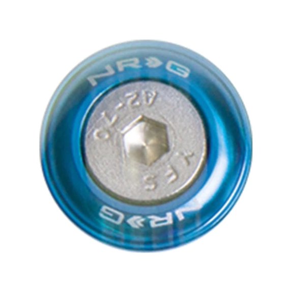 NRG Fender Washer Kit w/Rivets For Metal (Blue) - Set of 10