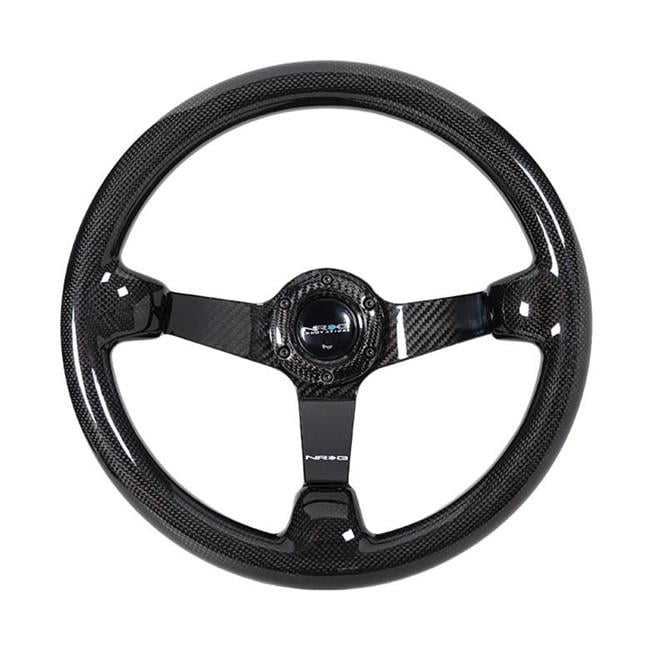 NRG Forged Carbon Fiber Steering Wheel (350mm / 3in. Deep) - ST-036FC