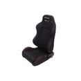 thumbnail image 1 of NRG INNOVATION Seat Type-R Reclinable Black Cloth w/Red Stitch, 1 of 5
