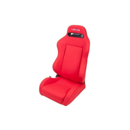 NRG INNOVATION Seat Type-R Reclinable Red Cloth w/Red Stich