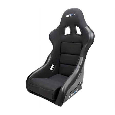 NRG Innovations FRP-311 Fiber Glass Medium Bucket Seat Black Cloth For 4/5 Point