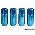 thumbnail image 1 of NRG Innovations LN-L472BL 472 series M14X1.5 in. T7075 Extended Lug Nut Lock Set, 4 Piece - Blue, 1 of 1
