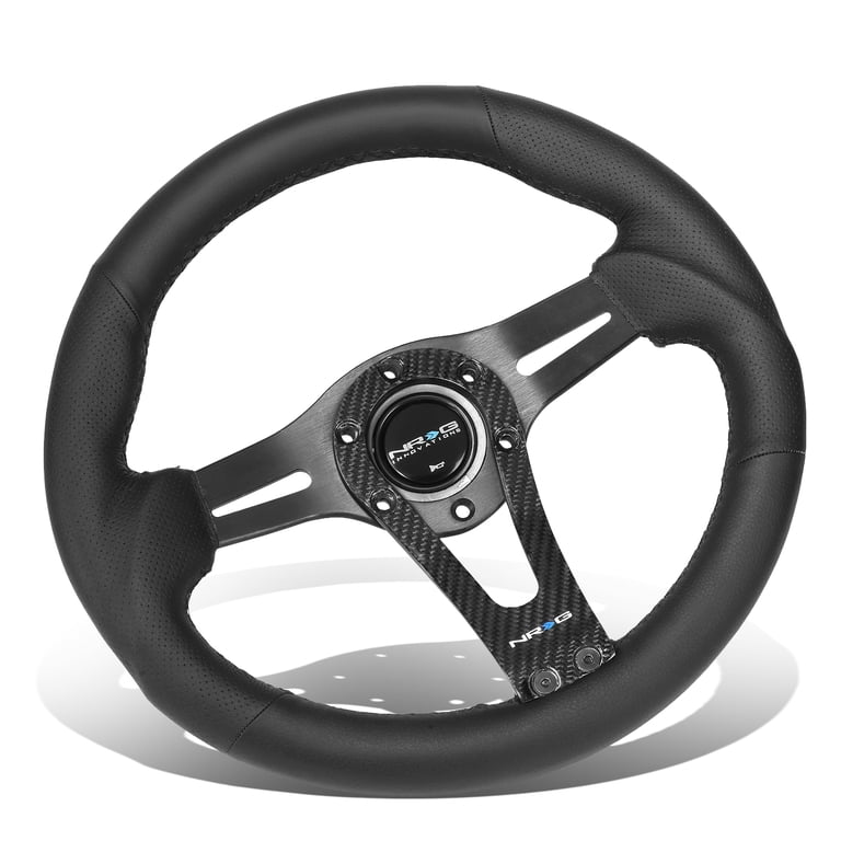 NRG Innovations スポーツハンドル RST-002RCF 320 NRG Innovations NRG-RST-002RCF Carbon Fiber Aluminum 6-Bolt 320mm