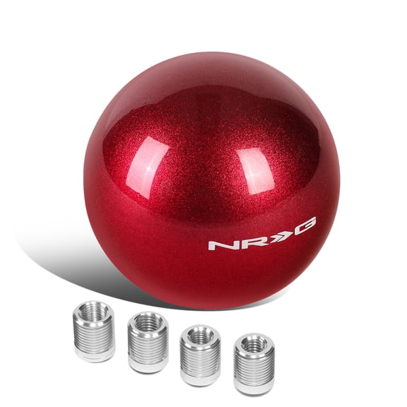 NRG Innovations NRG-SK-350FH M10 / M12 X 1.25 / 1.5 43mm Fuschia Billet Metal Replacement Heatsink Round Ball Style Shift Knob