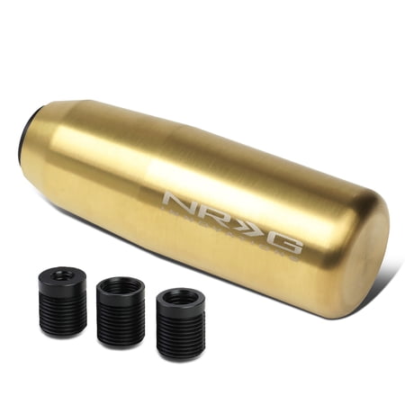 NRG Innovations NRG-SK-450GD NRG Innovations SK-450GD Universal 3.5" Weighted Manual Shifter Shift Knob w/ M8 M10 M12 Adapter