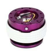 NRG Innovations NRG-SRK-210PP-GL NRG Innovations SRK-210PP-GL Steering Wheel Quick Release Adapter Gen 2.1 Purple Body/Glow In Dark Ring