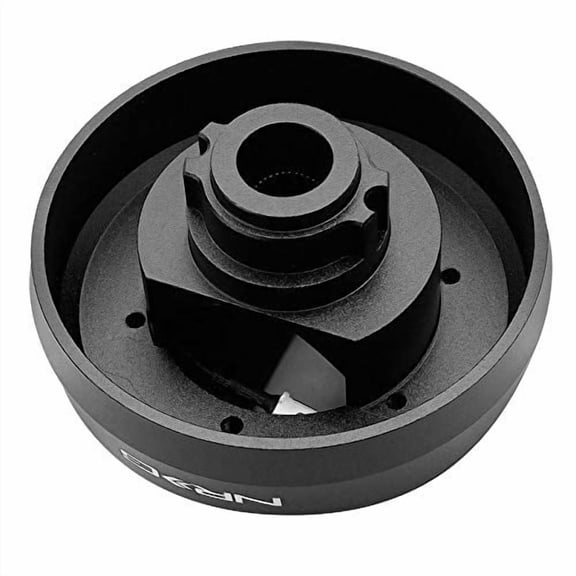 NRG Innovations SRK-165H Steering Wheel Hub Adapter(Aluminum, Black, 74mm 6-Bolt) Works with 09-16 Hyundai Genesis/10-16 Genesis Coupe